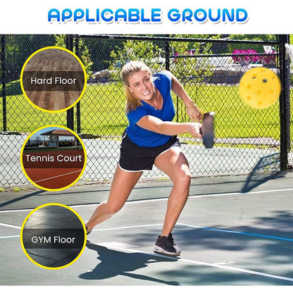 4-piece Blue Complete Pickleball Training Set Pickleball Starter Training Kit with Paddle Ball Retriever V888-ELOSUNG53202