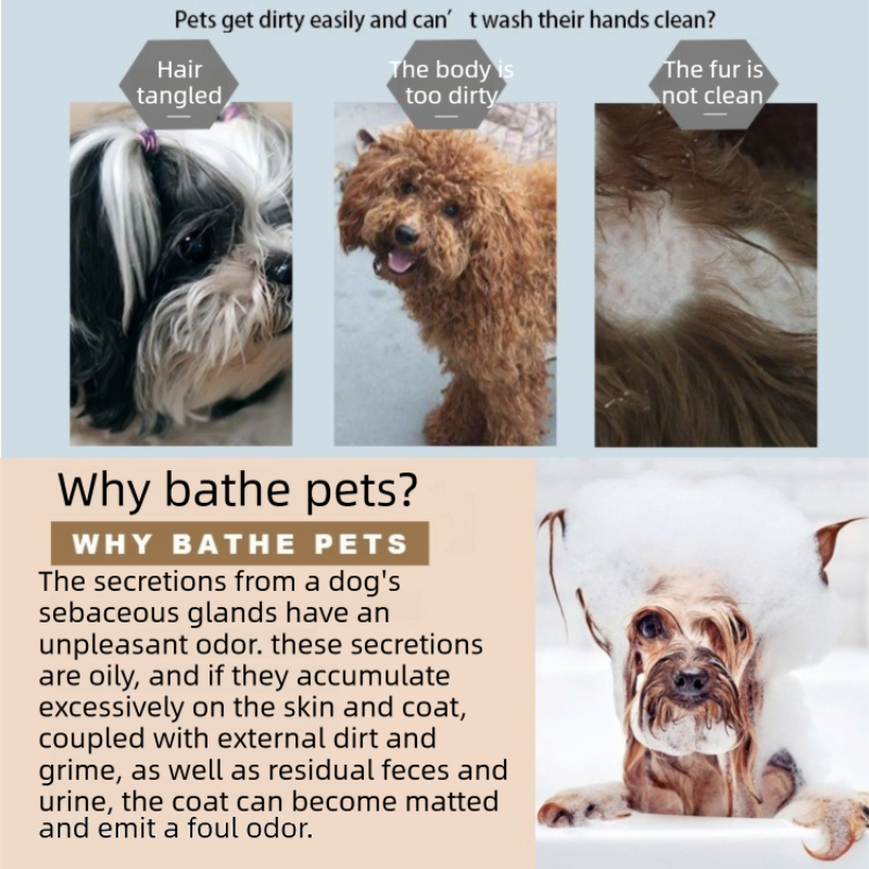 Orange Pet Bath Massage Brush Soft TPR Grooming Brush for Dogs and Cats Adjustable Hand Strap Deshedding V888-ELOSUNG53222