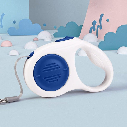 Blue 5M Automatic Retractable Dog Leash -Extendable Pet Lead with One-Button Brake Lock, Tangle-Free 360 V888-ELOSUNG53291