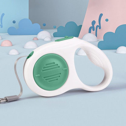 Green 5M Automatic Retractable Dog Leash -Extendable Pet Lead with One-Button Brake Lock, Tangle-Free 360 V888-ELOSUNG53293