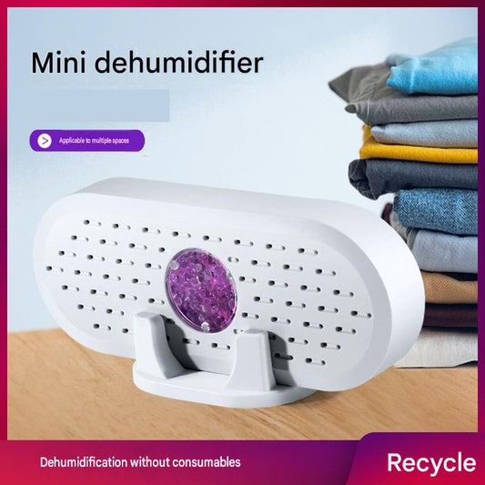 2 pack Mini Rechargeable Dehumidifier for Wardrobes, Closets and Shoe Cabinets, Reusable Moisture Absorber V888-ELOSUNG53338