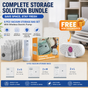 6 Pack Vacuum Storage Bags and Wireless Electric Pump and Renewable Mini Dehumidifier Bundle, Travel V888-ELOSUNG53339