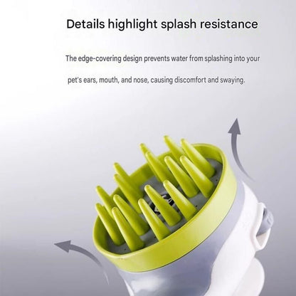Blue Pet Bathing Shower Sprayer Brush with Water Control Switch Control Dog Grooming Massage Shampoo Rinse V888-ELOSUNG53357