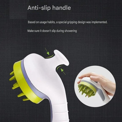 Blue Pet Bathing Shower Sprayer Brush with Water Control Switch Control Dog Grooming Massage Shampoo Rinse V888-ELOSUNG53357