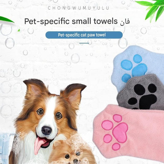 3-piece Pet Grooming Bathing Kit with 2 pack Blue Pet Drying Glove Towel and White Pet Shower Sprayer Brush V888-ELOSUNG53364
