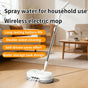 White Cordless Electric Spray Mop with LED Light Adjustable Handle Wireless Self-Propelled Floor Cleaner for V888-ELOSUNG53375