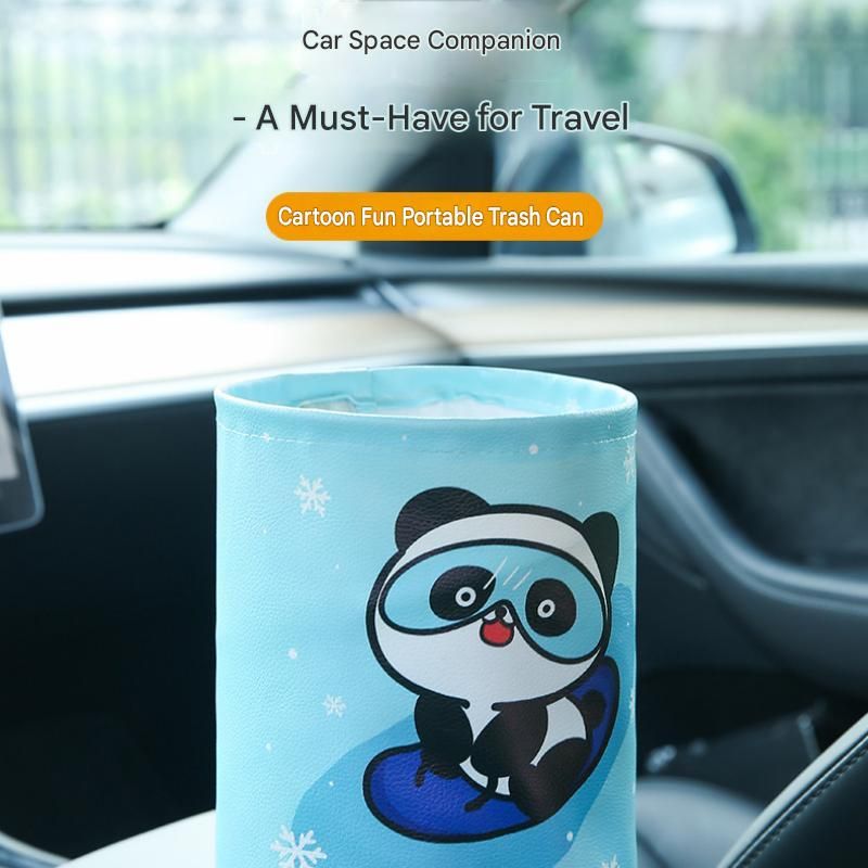 Space rabbit pattern Car Trash Can - Foldable Dual-Layer Waterproof Car Garbage Bin , Space-Saving, Easy V888-ELOSUNG53383