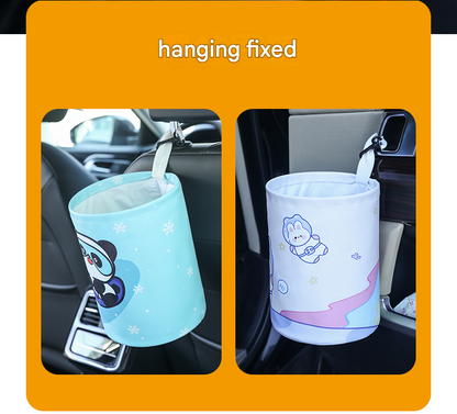 Space rabbit pattern Car Trash Can - Foldable Dual-Layer Waterproof Car Garbage Bin , Space-Saving, Easy V888-ELOSUNG53383