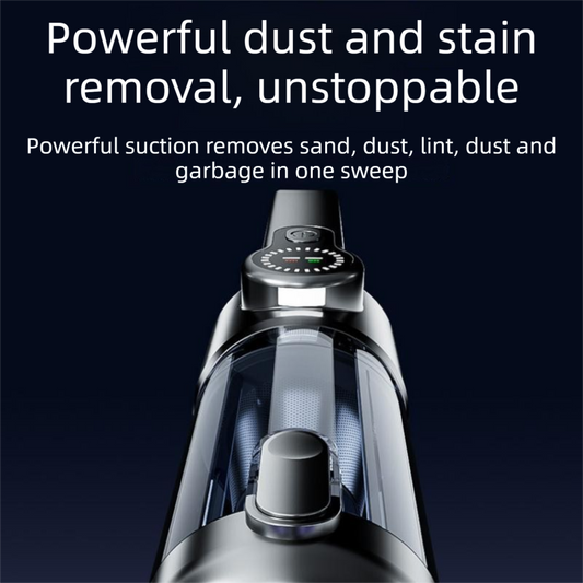 Black and Grey Cordless Handheld Vacuum Cleaner 17000Pa High Suction Portable Rechargeable 5 in 1 Car Home V888-ELOSUNG53390