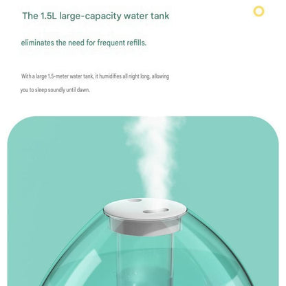 Blue 1.5L Ultrasonic Humidifier with 360 degrees Rotating Mist Nozzle, Quiet Aroma Diffuser & 7-Color Night V888-ELOSUNG53416