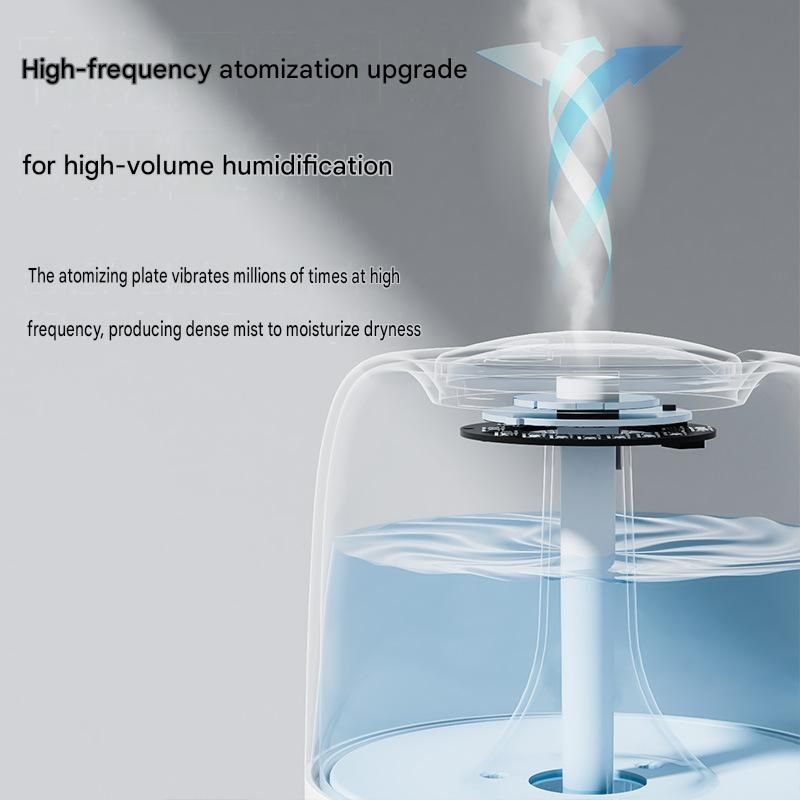 Black 650ML USB Mini Humidifier with Aromatherapy Function, Cool Mist Air Humidifier for Bedroom, Home V888-ELOSUNG53433