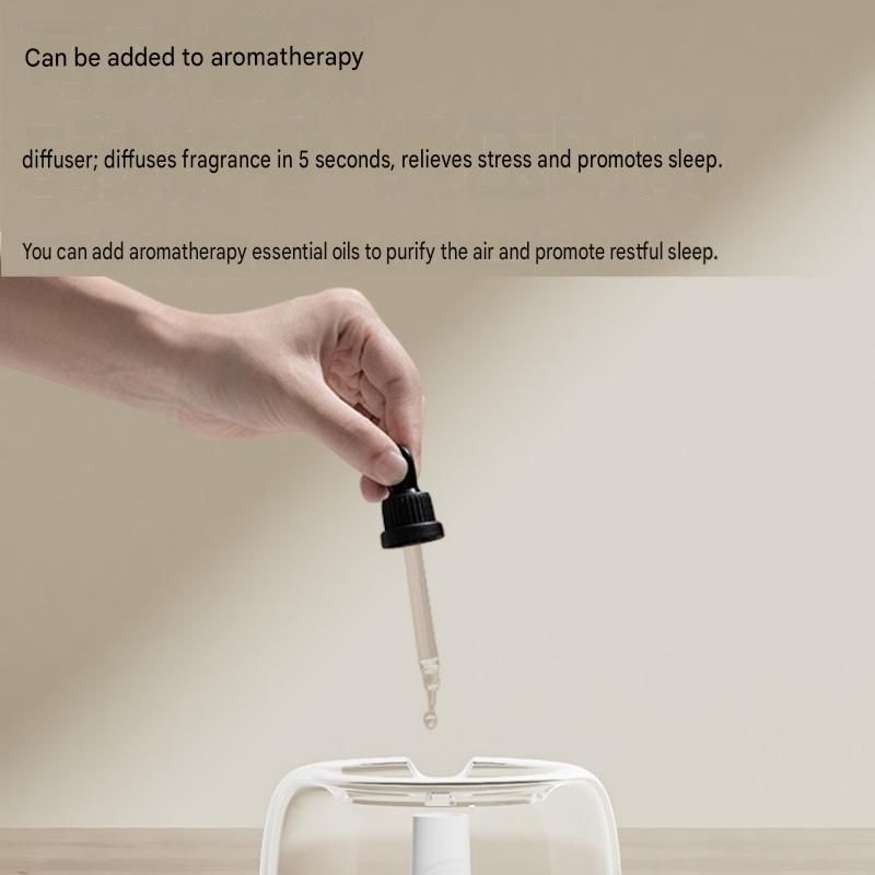 White 650ML USB Mini Humidifier with Aromatherapy Function, Cool Mist Air Humidifier for Bedroom, Home V888-ELOSUNG53434