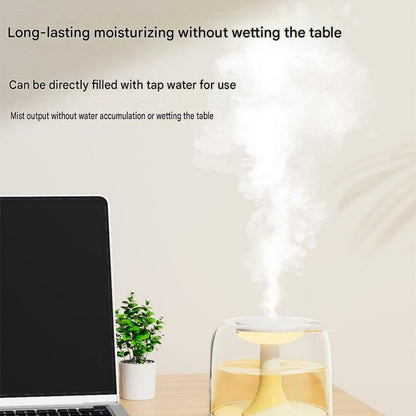 White 650ML USB Mini Humidifier with Aromatherapy Function, Cool Mist Air Humidifier for Bedroom, Home V888-ELOSUNG53434