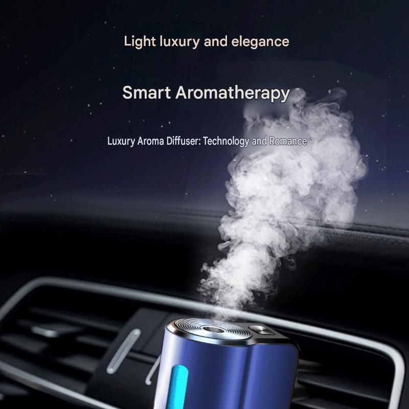 2 pcs Car interior essentials set-Grey Car Air Vent Aroma Diffuser &Black Hanging Storage Bin- hanging V888-ELOSUNG53448