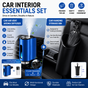 2 pcs Car interior essentials set-Blue Car Air Vent Aroma Diffuser &Black Hanging Storage Bin- hanging V888-ELOSUNG53450