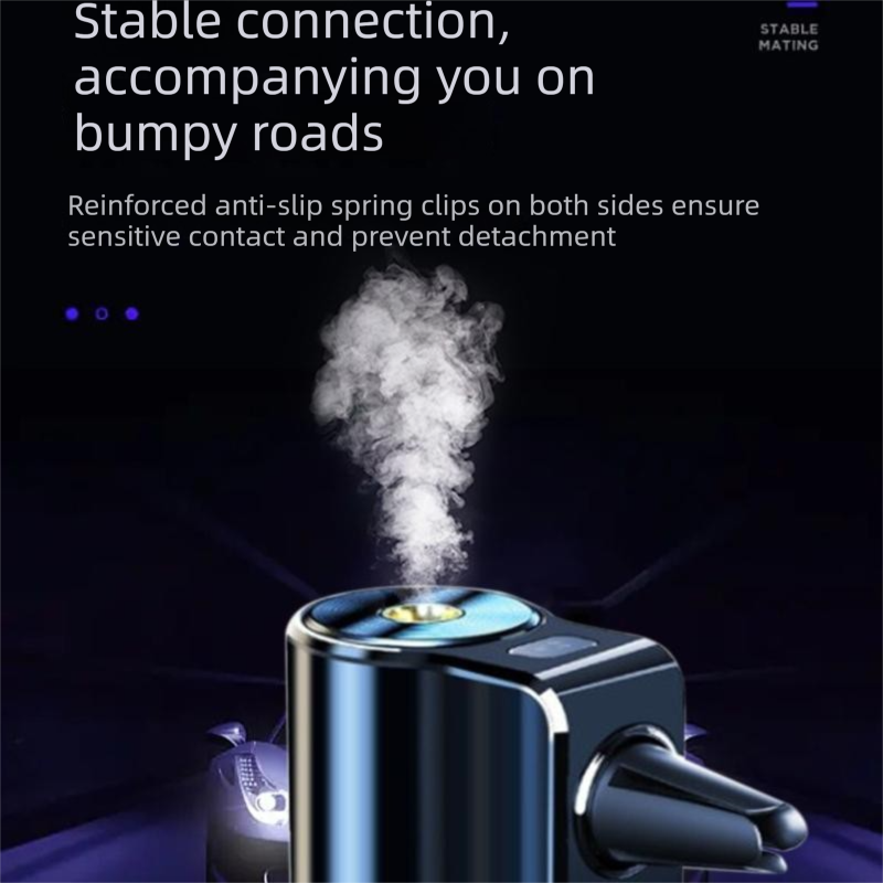 2 pcs Car interior essentials set-Blue Car Air Vent Aroma Diffuser &Black Hanging Storage Bin- hanging V888-ELOSUNG53450