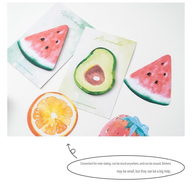 Fruit-Shaped Office Supplies Set-3 packs Watermelon Shaped Sticky Notes  and A5 Plush Notebook with Watermelon Shaped Detachable Coin Purse - Cute Memo Pads for Journaling Office School Gift Ready