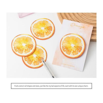 Fruit-Shaped Office Supplies Set-3 packs Orange Shaped Sticky Notes  and A5 Plush Notebook with Orange Shaped Detachable Coin Purse - Cute Memo Pads for Journaling Office School Gift Ready