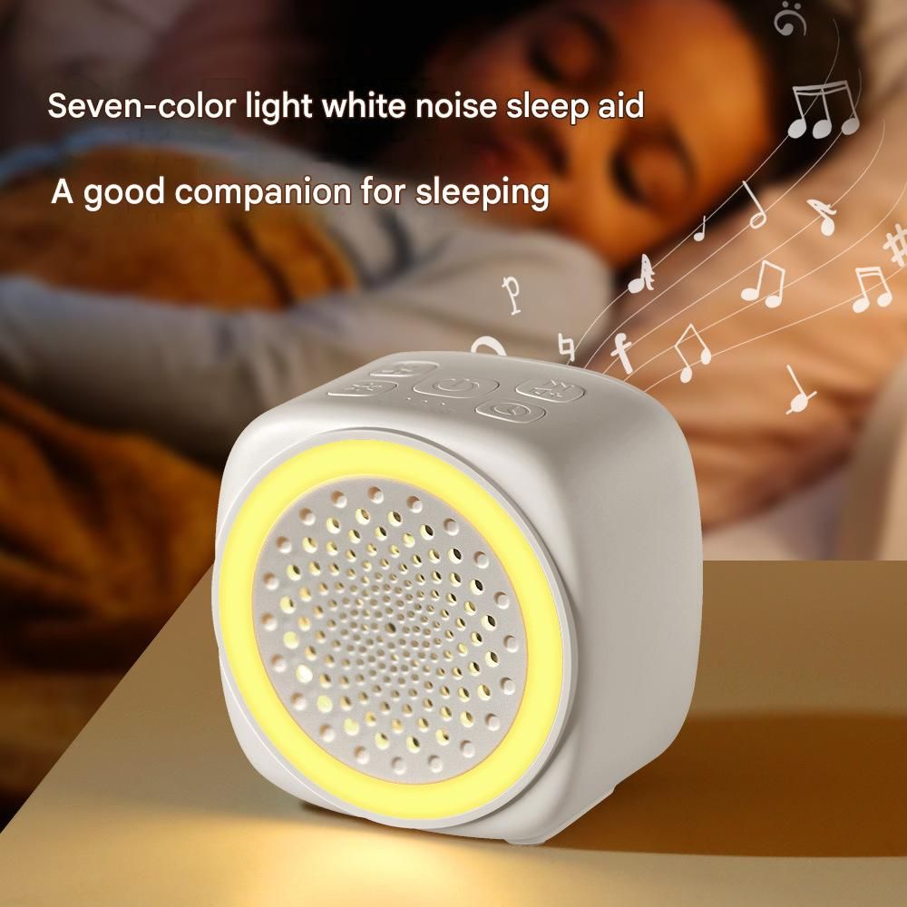 Lightweight and portable White Noise Sleep Machine with Night Light - 26 Soothing Sounds, 7-Color LED, Timer & USB-C Charging for Adults