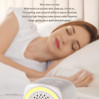 Lightweight and portable White Noise Sleep Machine with Night Light - 26 Soothing Sounds, 7-Color LED, Timer & USB-C Charging for Adults