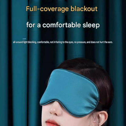 Black Spandex Sleep Eye Mask - 360 Degree Blackout, Zero Pressure Fit, Adjustable Strap, Includes Storage Bag and Earplugs for Travel and Napping