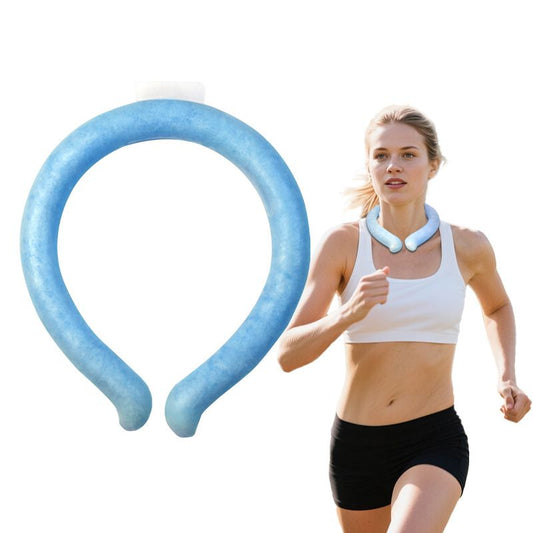 Blue PCM Neck Cooler Tube - Upgraded Phase Change Material Cooling Ring - Lightweight 135g, No Sweat, Long V888-ELOSUNG54000