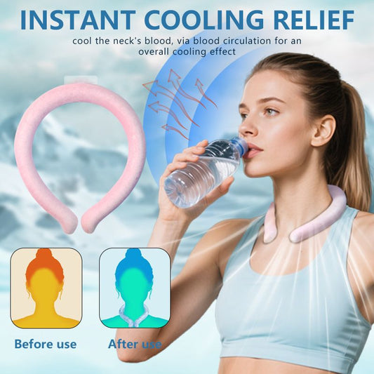 Blue PCM Neck Cooler Tube - Upgraded Phase Change Material Cooling Ring - Lightweight 135g, No Sweat, Long V888-ELOSUNG54000