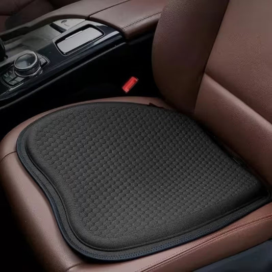 Black Universal Honeycomb Gel Seat Cushion - Breathable Cooling Pad for Car & Office - Ergonomic Pressure V888-ELOSUNG54016