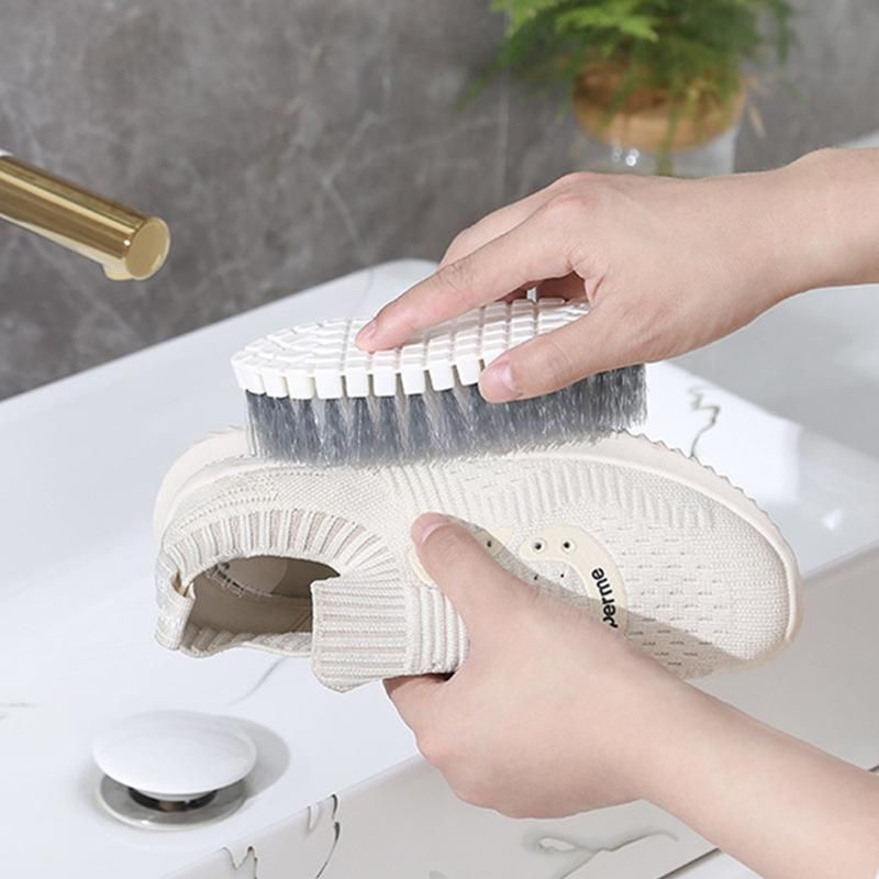 3 Pack Flexible Bendable Cleaning Brushes Multi-Purpose Kitchen Bathroom Scrubber Set for Faucets Tiles V888-ELOSUNG54028