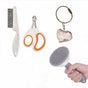 Silver Tiger Cat Complete Cat Care Set - One-Touch Deshedding Brush, Stainless Steel Nail Clipper & Fur V888-ELOSUNG54044