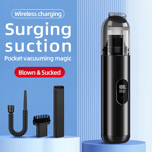 Wireless Handheld Car Vacuum Cleaner - Portable Mini Cordless Vacuum and Air Blower with Type C Charging, V888-ELOSUNG54047