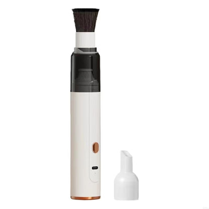 White Cordless Dust Buster Vacuum Cleaner- Cordless Mini Dust Cleaner with Soft Brush Attachment, USB V888-ELOSUNG54060