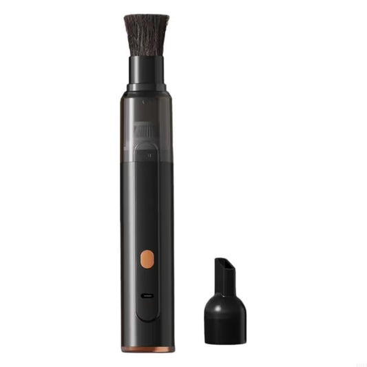Black Cordless Dust Buster Vacuum Cleaner- Cordless Mini Dust Cleaner with Soft Brush Attachment, USB V888-ELOSUNG54061