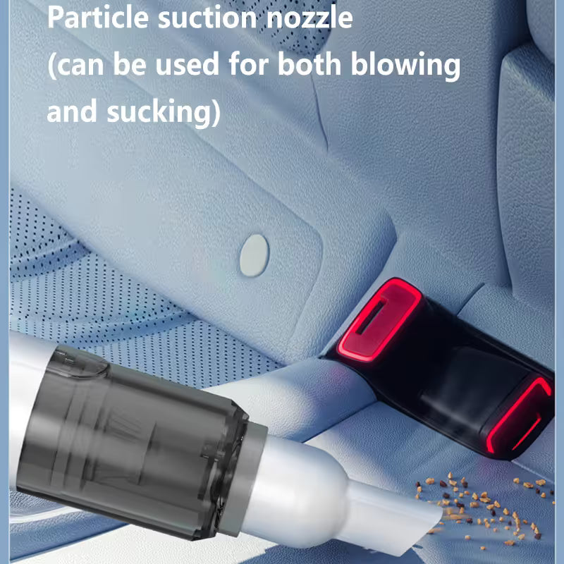 Black Cordless Dust Buster Vacuum Cleaner- Cordless Mini Dust Cleaner with Soft Brush Attachment, USB V888-ELOSUNG54061