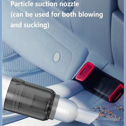 Black Cordless Dust Buster Vacuum Cleaner- Cordless Mini Dust Cleaner with Soft Brush Attachment, USB V888-ELOSUNG54061