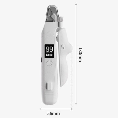 2 in 1 Pet Nail Clippers with Grinder LED Light Rechargeable Electric Dog Cat Nail Trimmer with LCD Display V888-ELOSUNG54069