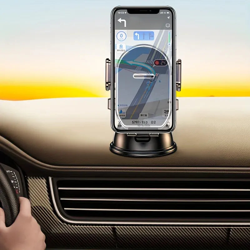 Universal Car Phone Mount Dashboard Windscreen Holder Anti Slip Vacuum Suction Mobile Phone Stand 360 V888-ELOSUNG54082