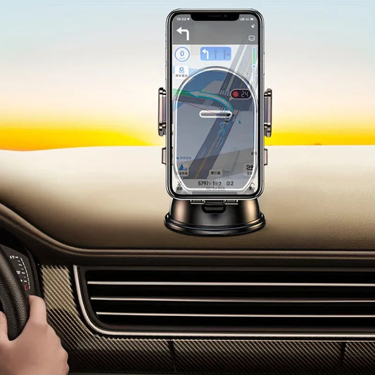 Universal Car Phone Mount Dashboard Windscreen Holder Anti Slip Vacuum Suction Mobile Phone Stand 360 V888-ELOSUNG54082