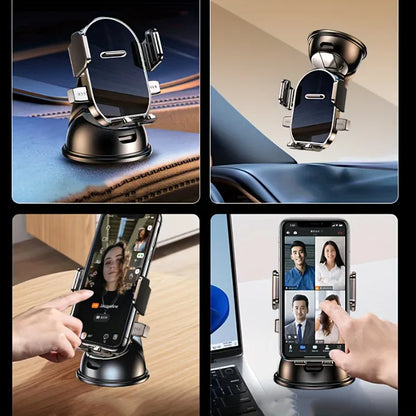 Universal Car Phone Mount Dashboard Windscreen Holder Anti Slip Vacuum Suction Mobile Phone Stand 360 V888-ELOSUNG54082