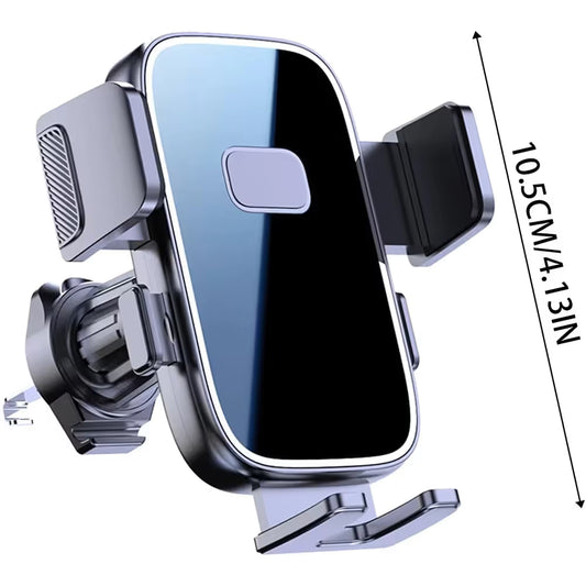 Universal Car Air Vent Phone Mount (Black Mirror Finish) - 360 degrees Adjustable, Non-Slip Navigation V888-ELOSUNG54083