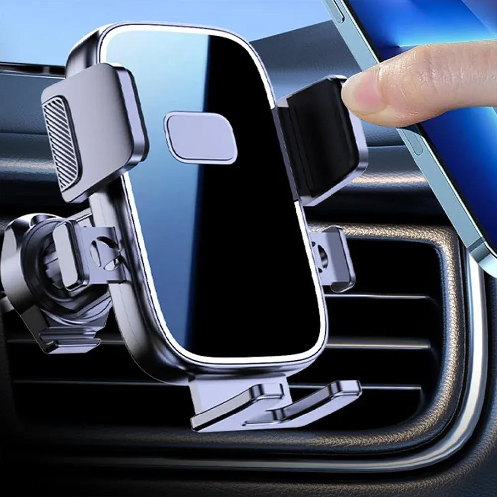 Universal Car Air Vent Phone Mount (Black Mirror Finish) - 360 degrees Adjustable, Non-Slip Navigation V888-ELOSUNG54083