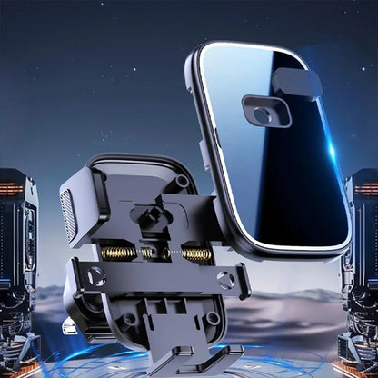 Universal Car Air Vent Phone Mount (Black Mirror Finish) - 360 degrees Adjustable, Non-Slip Navigation V888-ELOSUNG54083