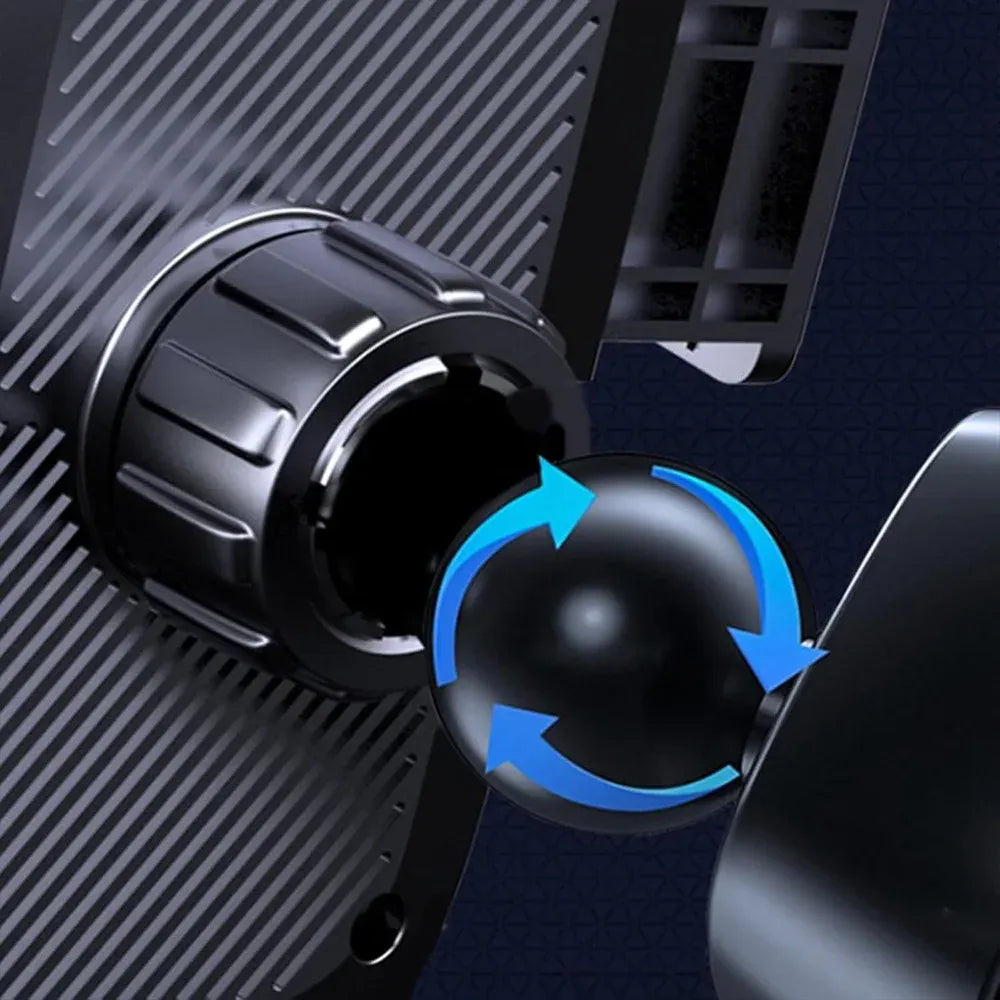 Universal Car Air Vent Phone Mount (Black Textured Finish) - 360 degrees Adjustable, Non-slip Navigation V888-ELOSUNG54084