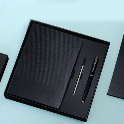 Black Luxury A5 Notebook and Pen Gift Set Business Journal Office Writing Diary Executive Stationery Present V888-ELOSUNG54093