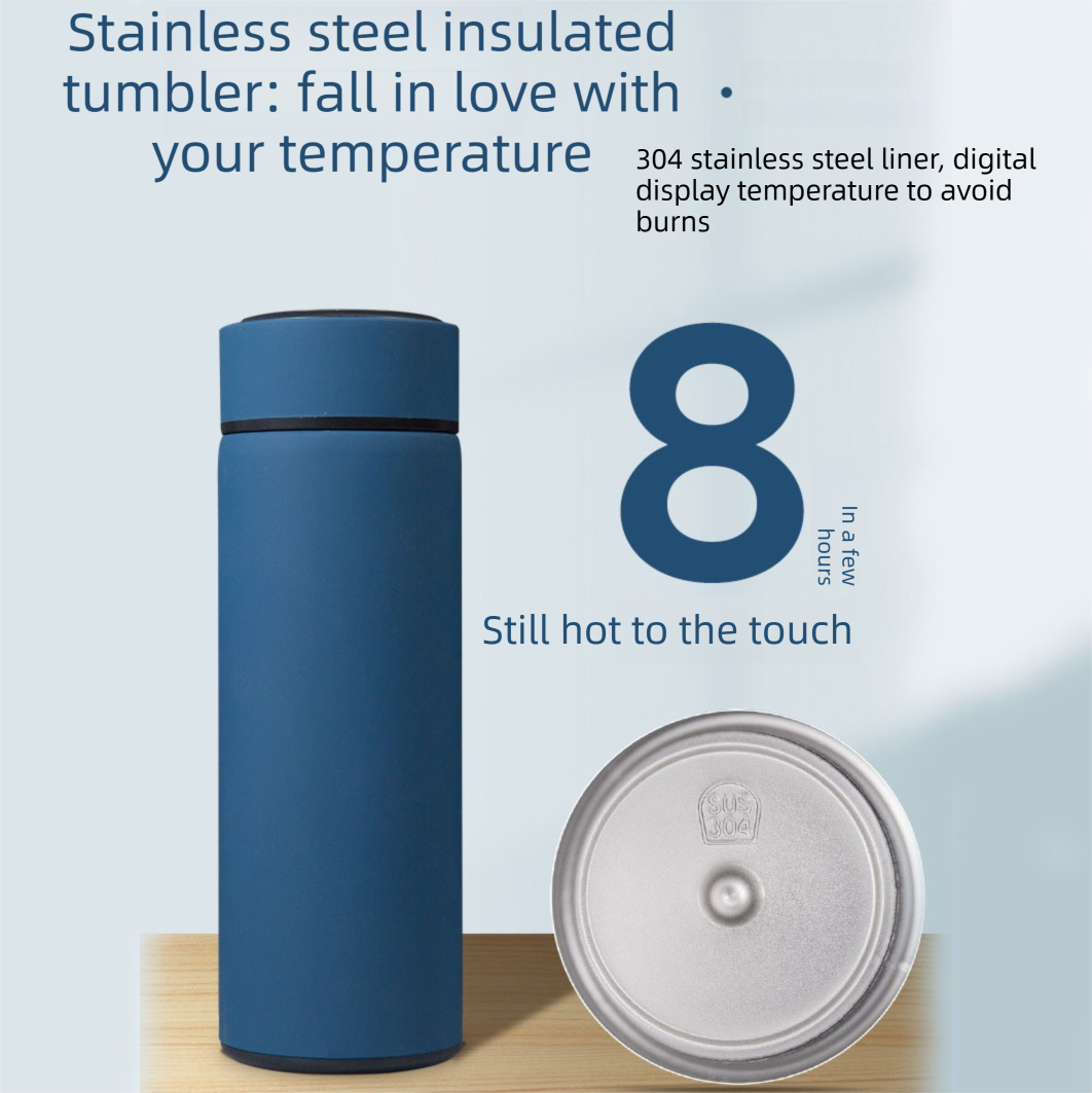 Blue A5 Business Notebook Gift Set with Vacuum Flask Pen and 16GB USB Drive Corporate Gift Box V888-ELOSUNG54110