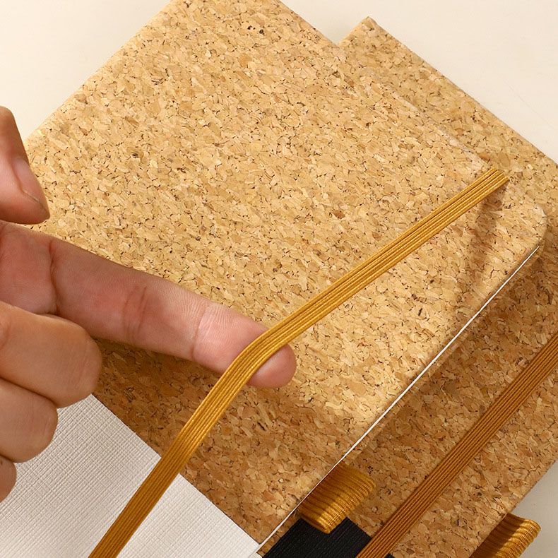 Black Eco-Friendly Cork A5 Notebook Gift Set with Matching Pen Business Journal Office Meeting Writing Gift V888-ELOSUNG54113