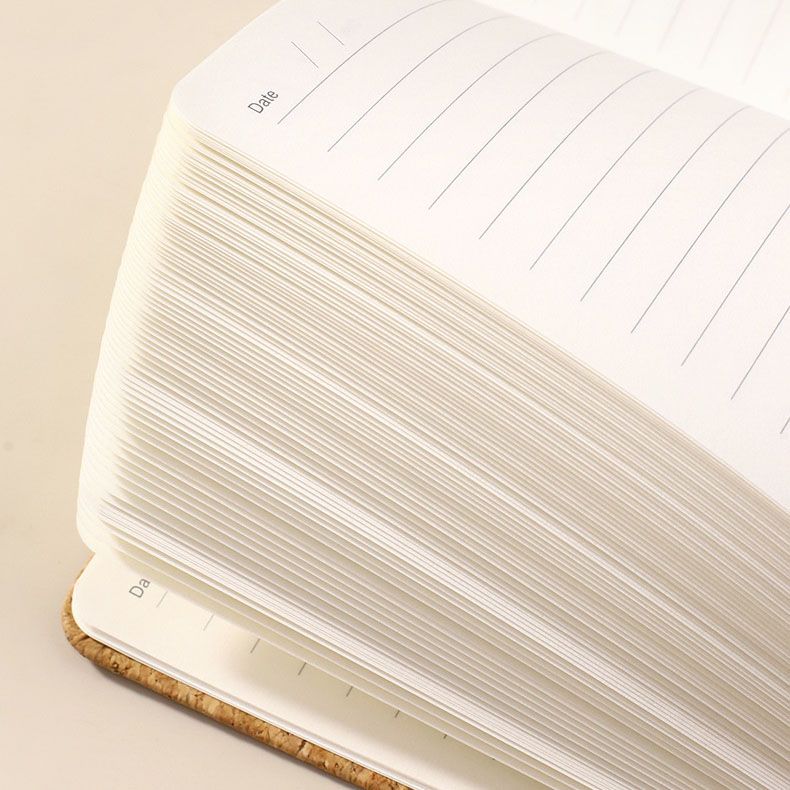White Eco-Friendly Cork A5 Notebook Gift Set with Matching Pen Business Journal Office Meeting Writing Gift V888-ELOSUNG54114