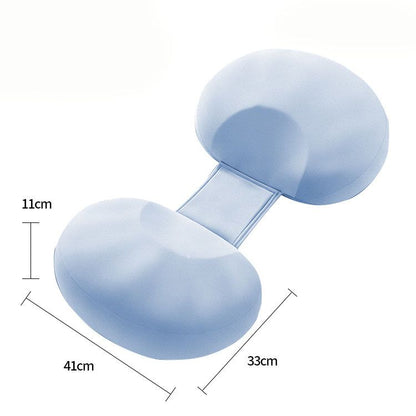 Blue Memory Foam Pregnancy Support Pillow for Side Sleeping, Adjustable Maternity Belly and Back Support V888-ELOSUNG54139