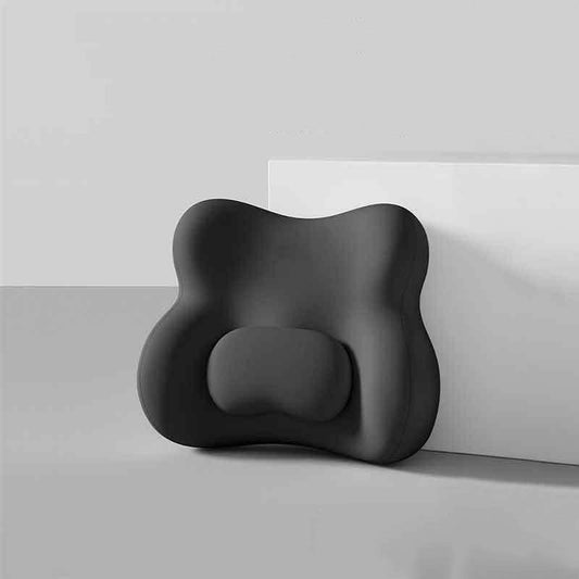 Black Ergonomic Memory Foam Lumbar Support Cushion for Office Chair, Adjustable Lower Back Pillow with Dual V888-ELOSUNG54147