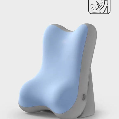 Blue Memory Foam Reading Pillow & Back Support Cushion with Adjustable Wedge, Ergonomic Neck and Lumbar V888-ELOSUNG54155
